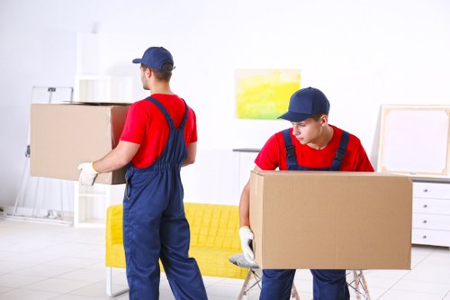 House removal team planning a move in South Kensington street with local access considerations