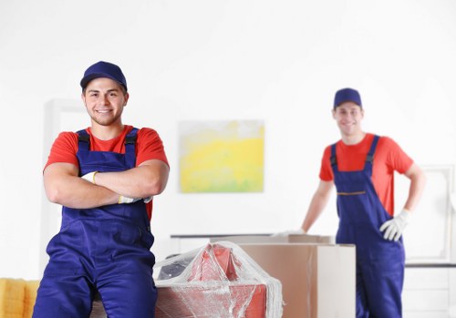 Careful loading of furniture for a South Kensington home relocation
