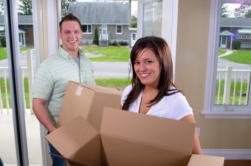 Customer raising a moving service complaint in a professional setting