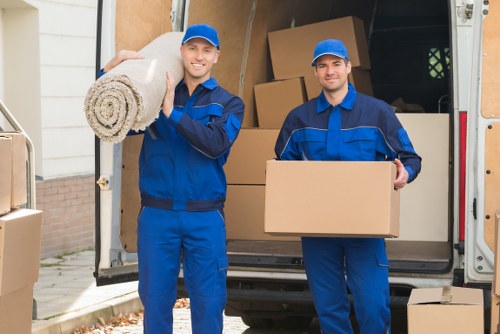 Local movers preparing a South Kensington property for unpacking