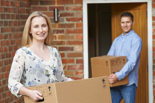 Removal van ready for a South Kensington move