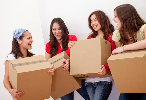 Careful handling of furniture in a South Kensington mansion block move