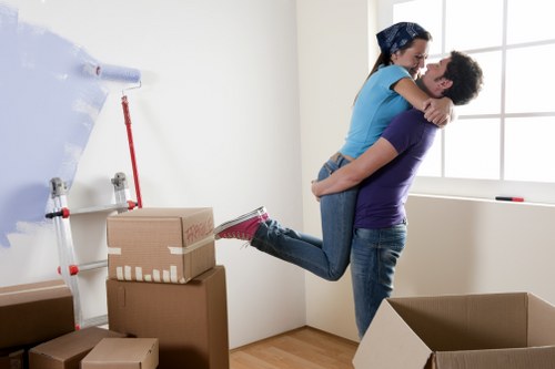 Man and van team helping with a local move in South Kensington