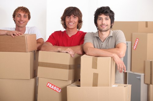 Commercial packing support for a South Kensington office relocation