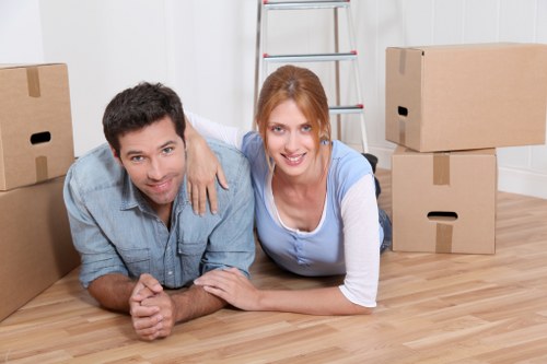 South Kensington apartment move with boxes and careful handling