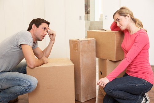 Piano movers planning access and protection before a Southkensington relocation
